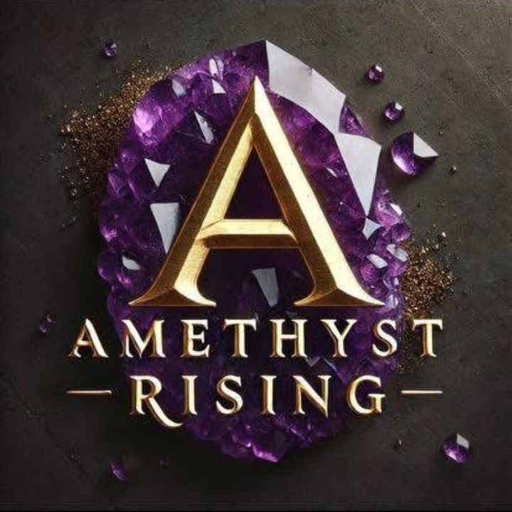 image of an amethyst with company name: Amethyst Rising